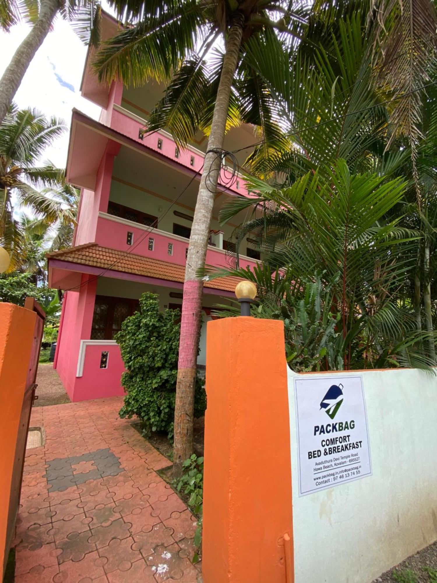Packbag Comfort Bed & Breakfast Kovalam Dış mekan fotoğraf