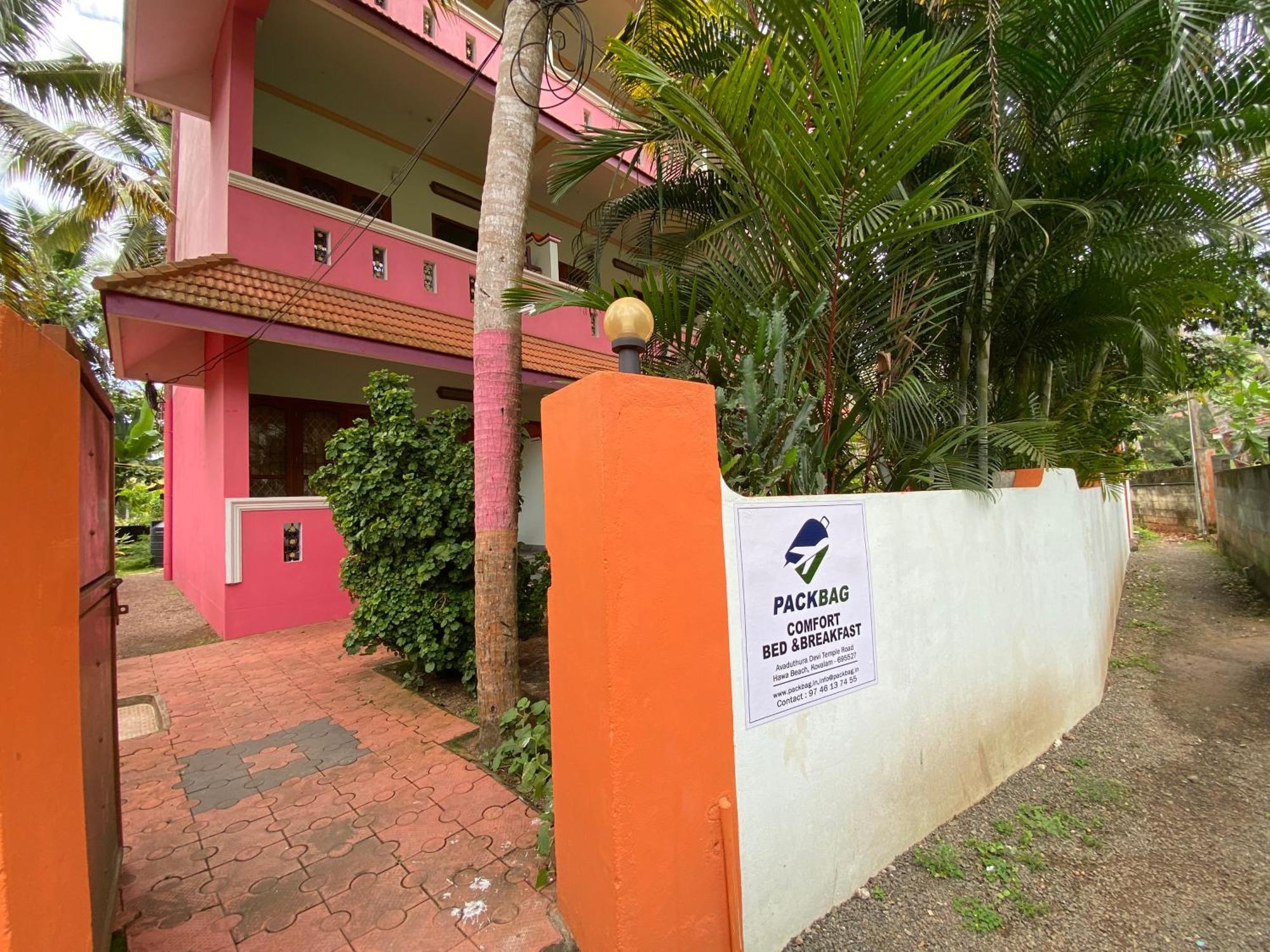 Packbag Comfort Bed & Breakfast Kovalam Dış mekan fotoğraf